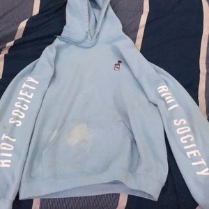 Riot Society beer can rose hoodie